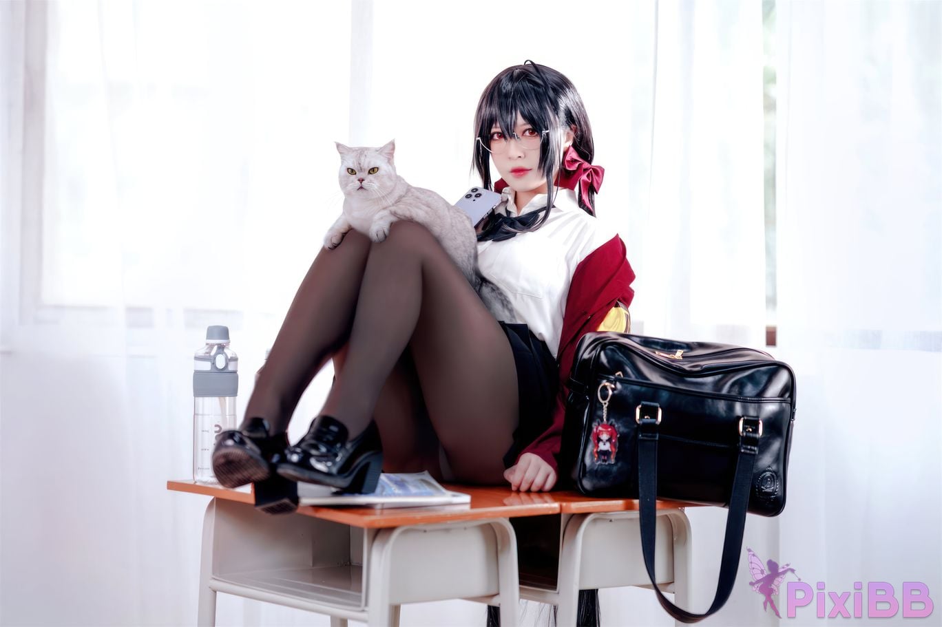 Banbanko 半半子 Taihou JK Uniform PixiBB.COM 11