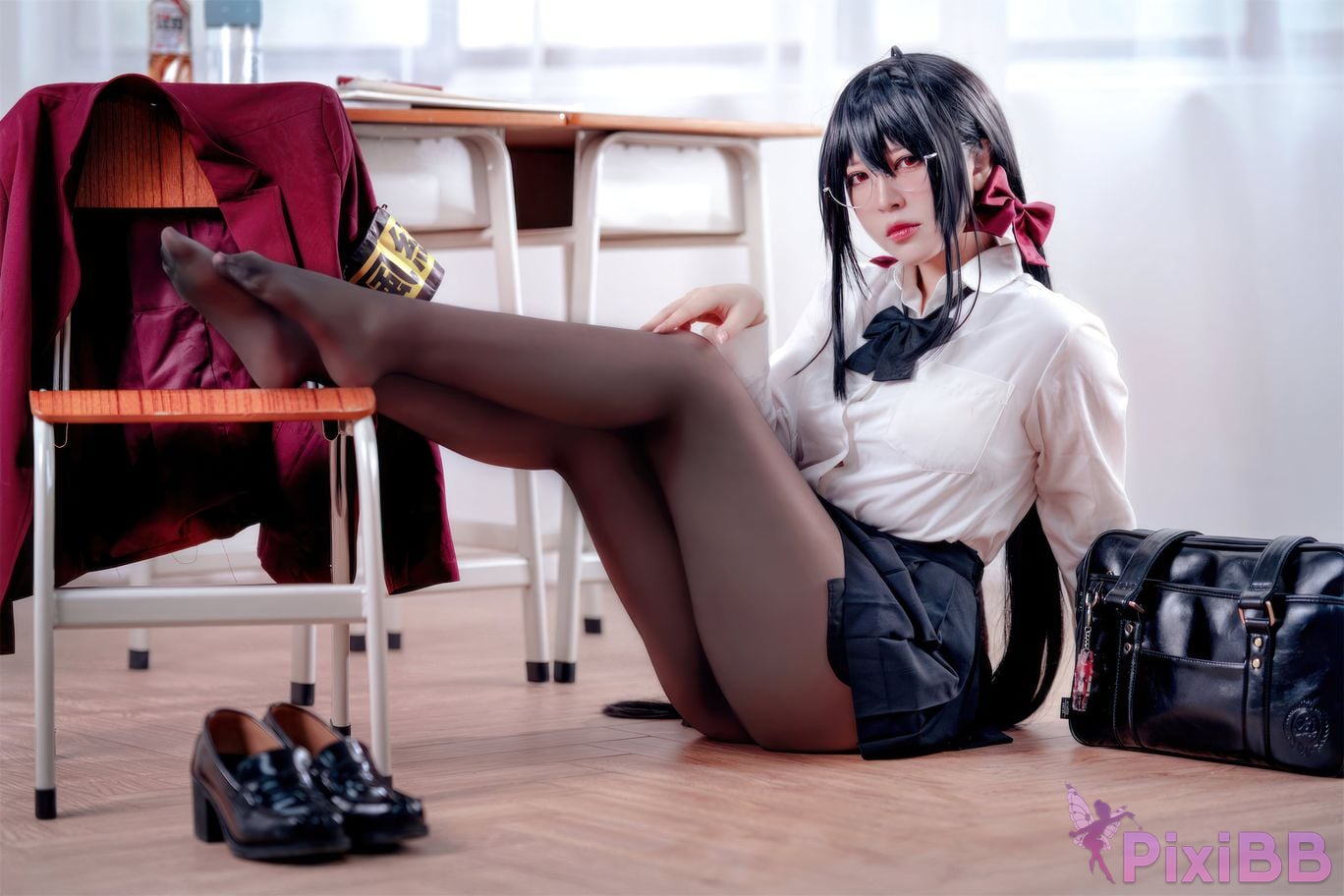 Banbanko 半半子 Taihou JK Uniform PixiBB.COM 28