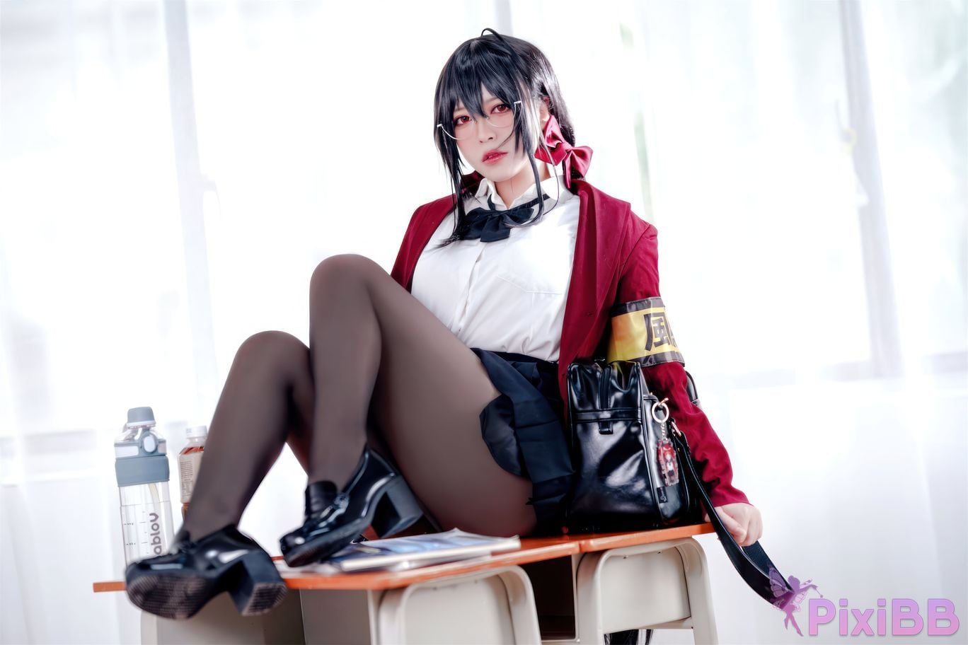 Banbanko 半半子 Taihou JK Uniform PixiBB.COM 44