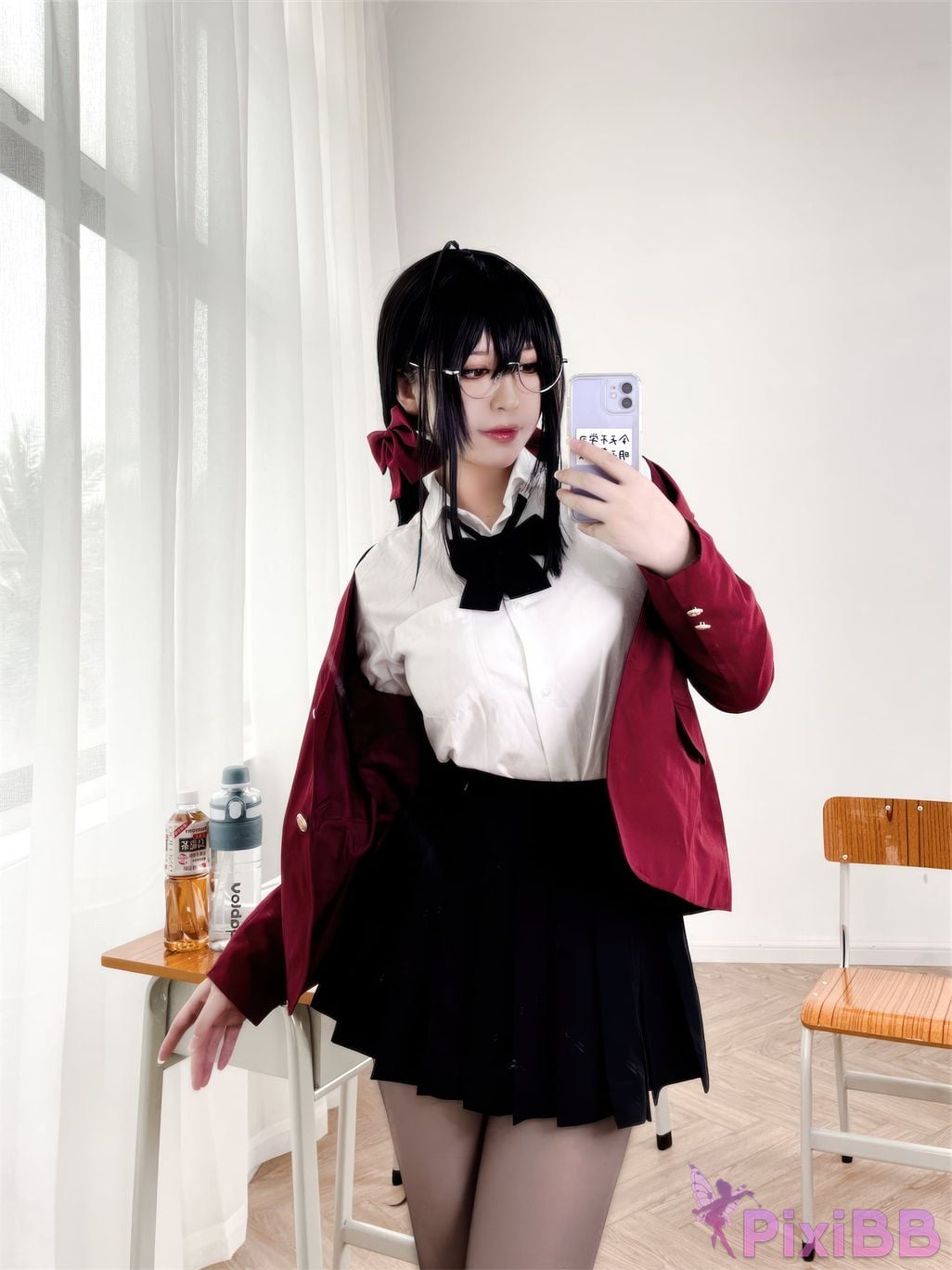Banbanko 半半子 Taihou JK Uniform PixiBB.COM 49