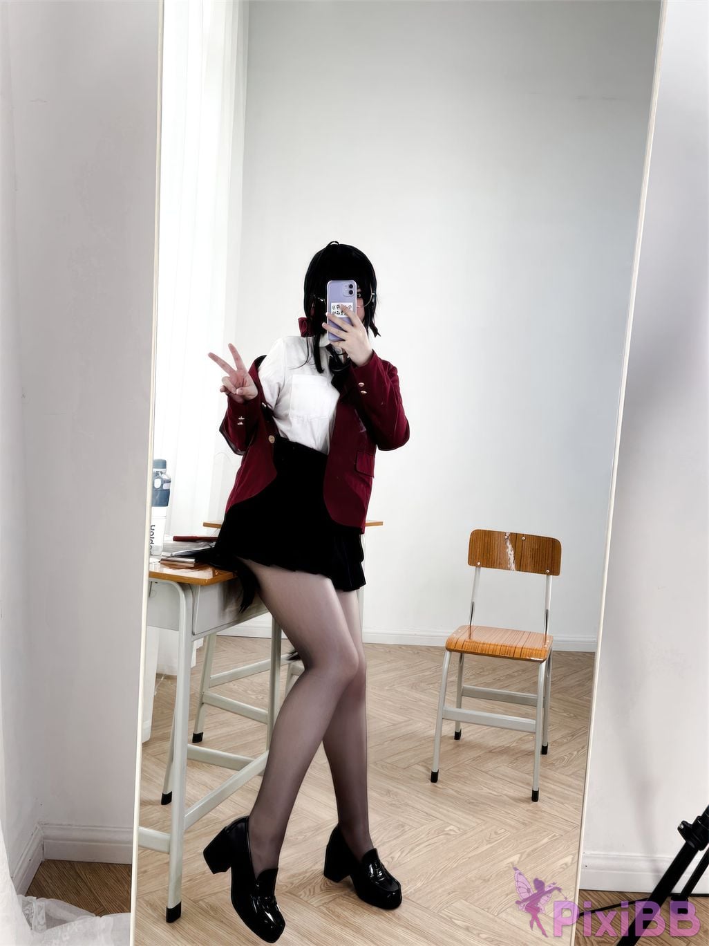 Banbanko 半半子 Taihou JK Uniform PixiBB.COM 50