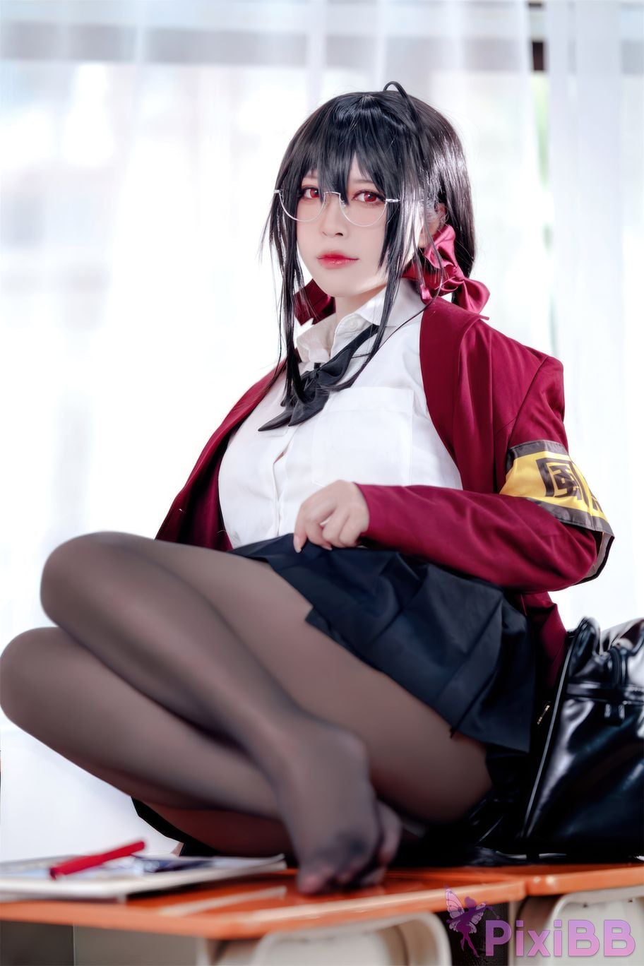 Banbanko 半半子 Taihou JK Uniform PixiBB.COM 53