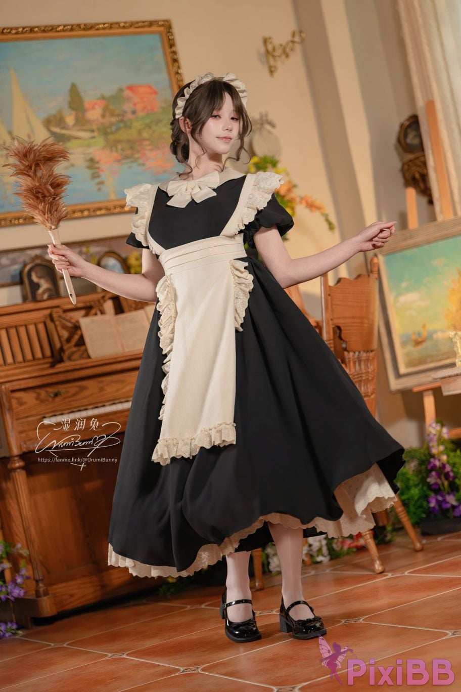 Cosplayer Sticky Dumpling Rabbit 2026 Year 07 monthly works How to raise a pet maid PixiBB.COM 003