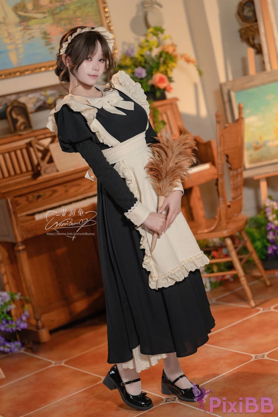 Cosplayer Sticky Dumpling Rabbit 2026 Year 07 monthly works How to raise a pet maid PixiBB.COM 007
