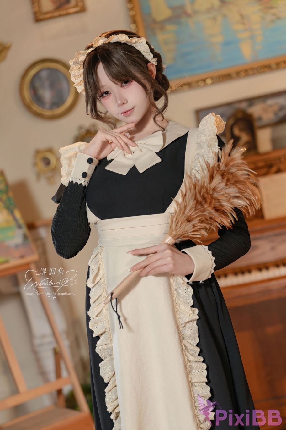 Cosplayer Sticky Dumpling Rabbit 2026 Year 07 monthly works How to raise a pet maid PixiBB.COM 008