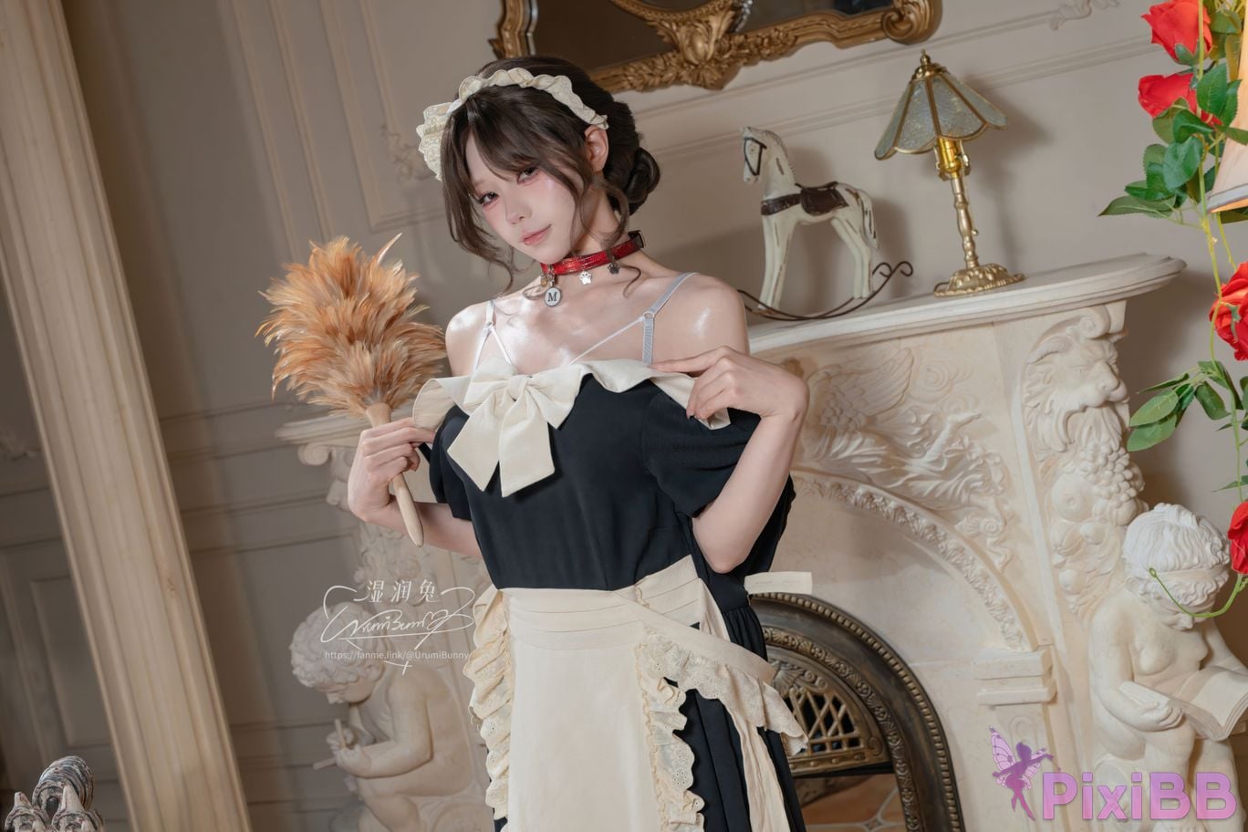 Cosplayer Sticky Dumpling Rabbit 2026 Year 07 monthly works How to raise a pet maid PixiBB.COM 047