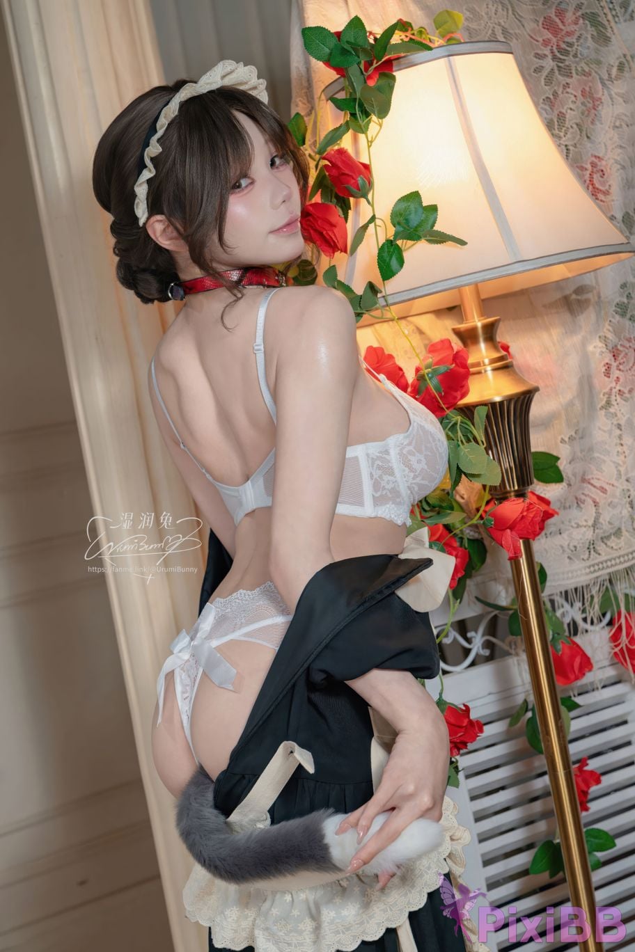 Cosplayer Sticky Dumpling Rabbit 2026 Year 07 monthly works How to raise a pet maid PixiBB.COM 048