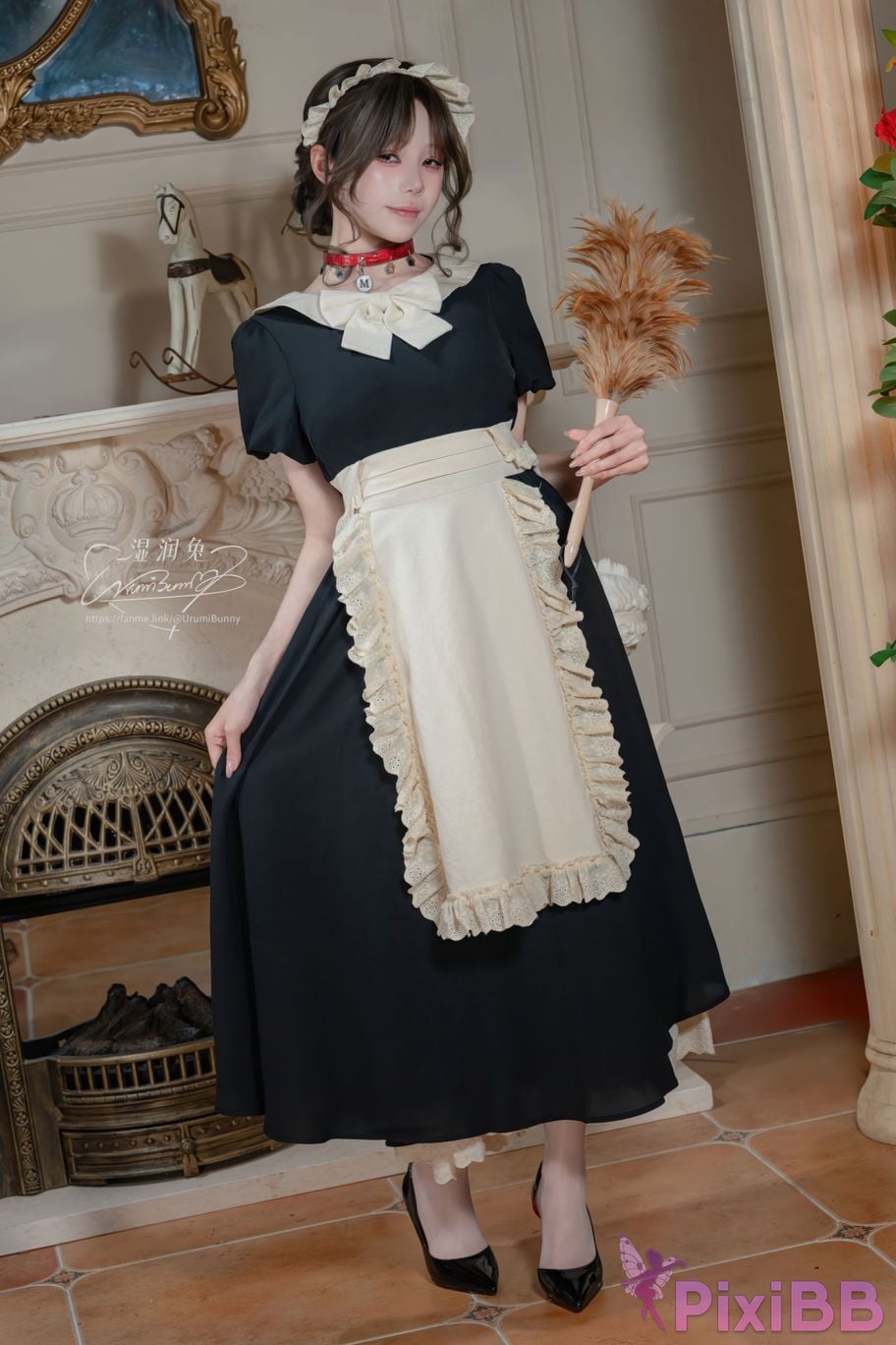 Cosplayer Sticky Dumpling Rabbit 2026 Year 07 monthly works How to raise a pet maid PixiBB.COM 049