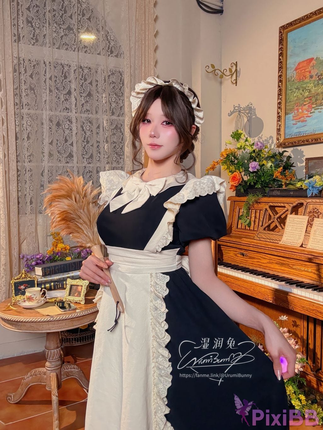 Cosplayer Sticky Dumpling Rabbit 2026 Year 07 monthly works How to raise a pet maid PixiBB.COM 085