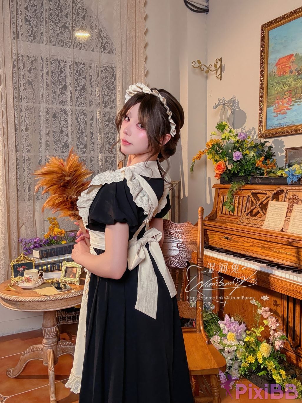 Cosplayer Sticky Dumpling Rabbit 2026 Year 07 monthly works How to raise a pet maid PixiBB.COM 086