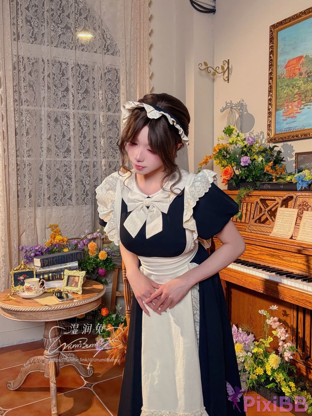 Cosplayer Sticky Dumpling Rabbit 2026 Year 07 monthly works How to raise a pet maid PixiBB.COM 088