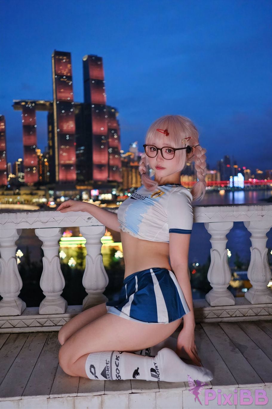 Cosplayer Eiri Kanzawa Lets cheer for you the World Cup together PixiBB.COM 064