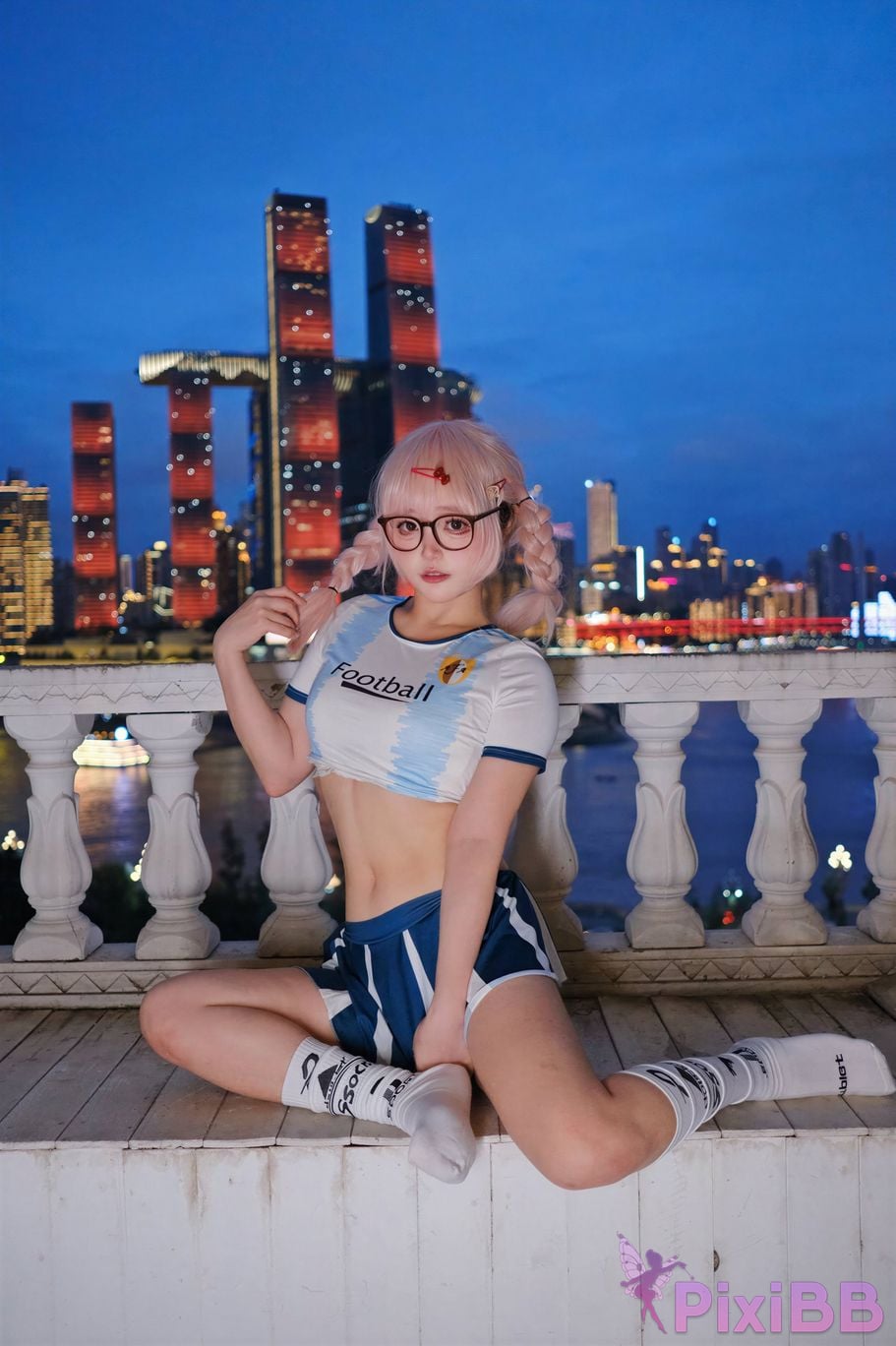 Cosplayer Eiri Kanzawa Lets cheer for you the World Cup together PixiBB.COM 066