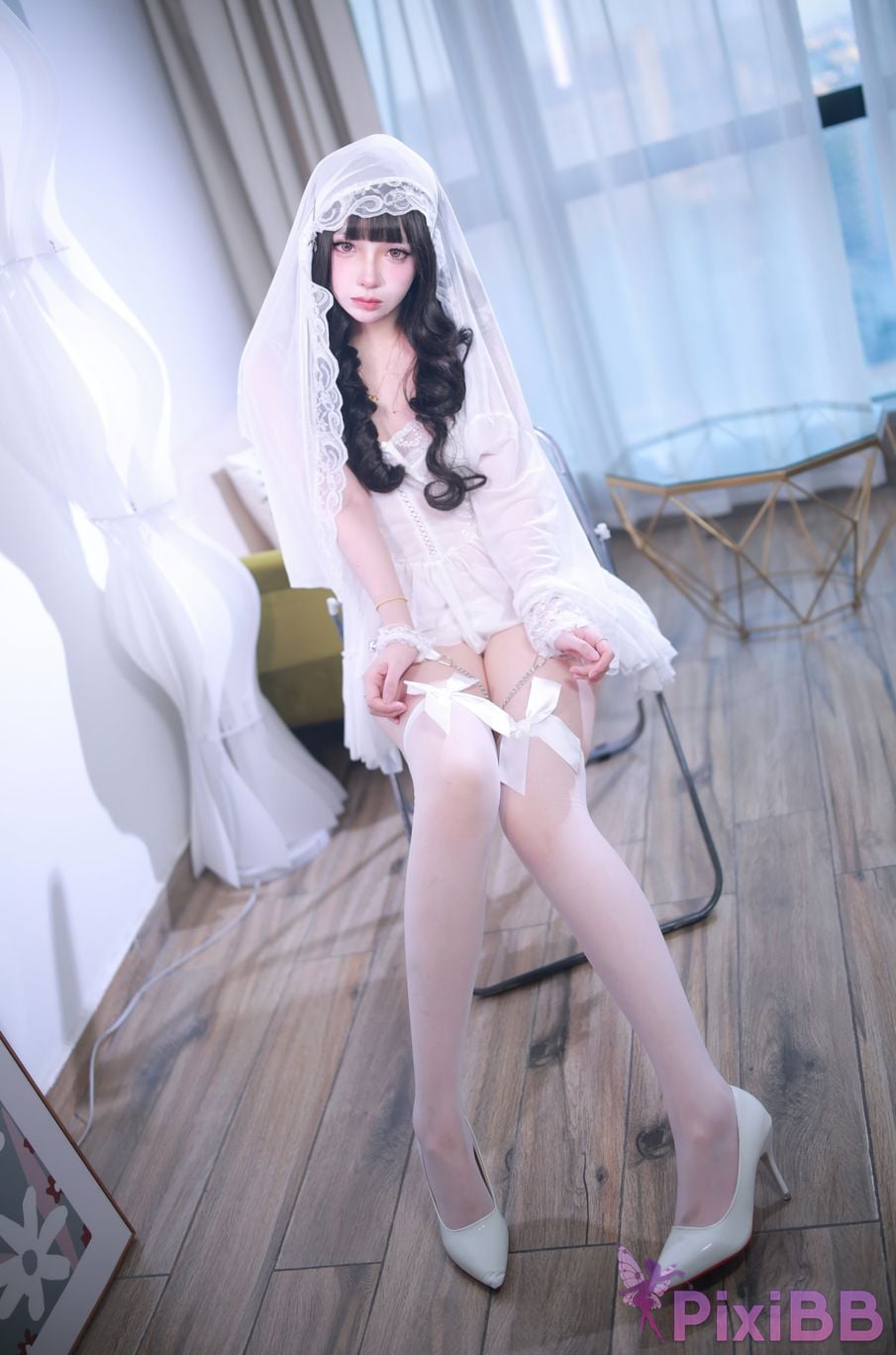 Cosplayer crazy cat ss 2025 Year 12 monthly membership subscription Bundle wedding dress PixiBB.COM 041