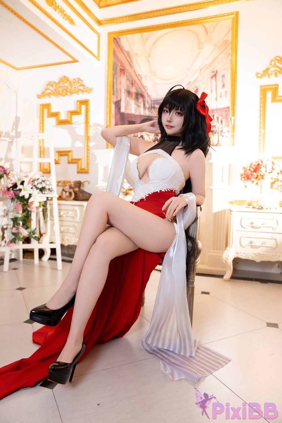 Cosplayer Second Assistant Nisa azur lane Dafeng vow dress PixiBB.COM 001