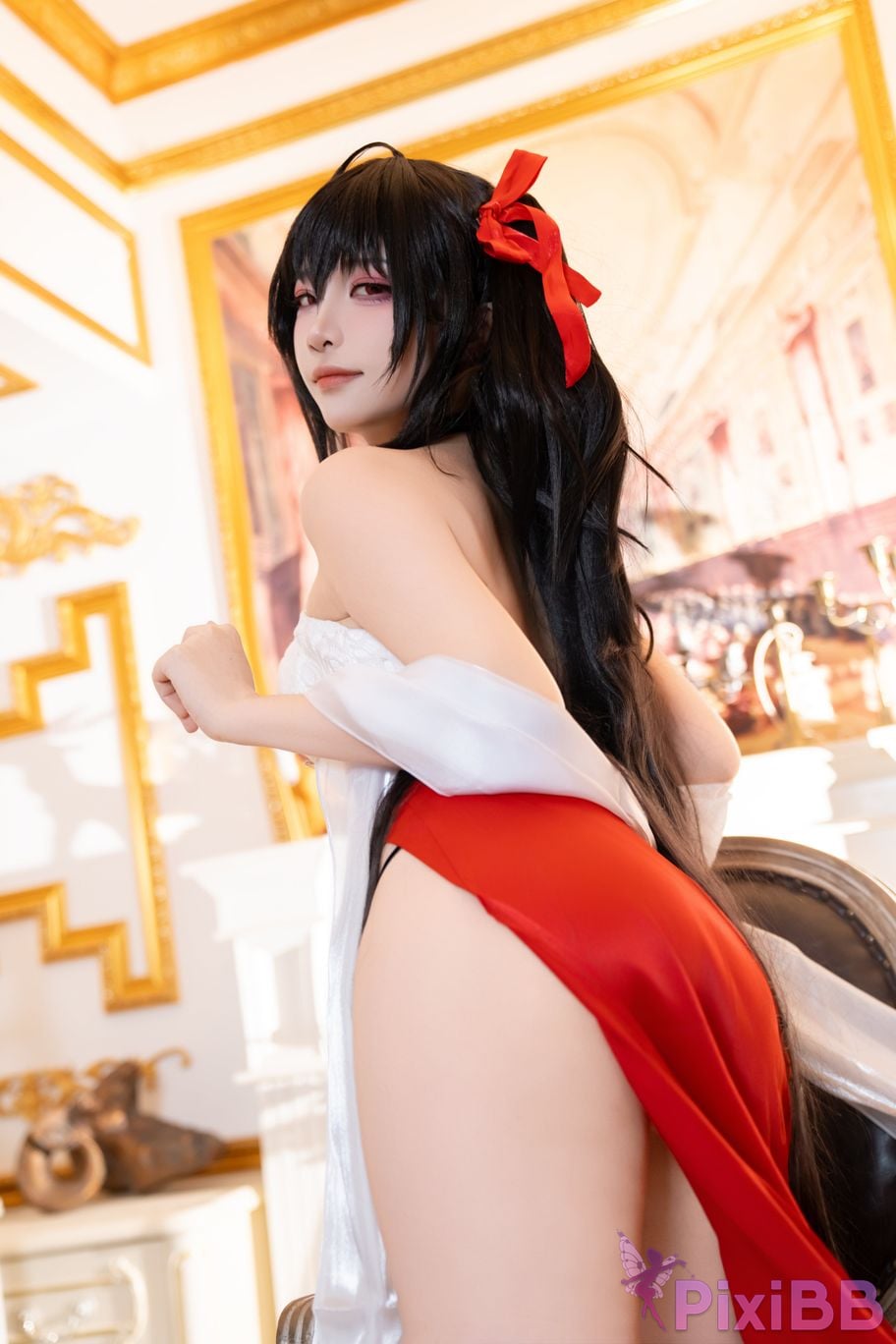 Cosplayer Second Assistant Nisa azur lane Dafeng vow dress PixiBB.COM 005