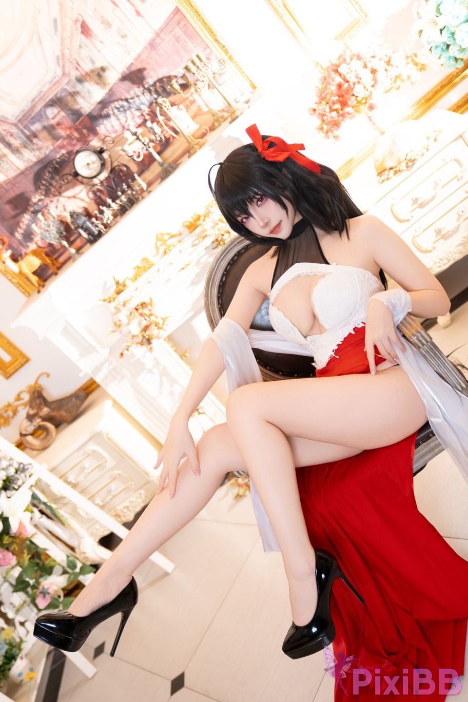 Cosplayer Second Assistant Nisa azur lane Dafeng vow dress PixiBB.COM 018