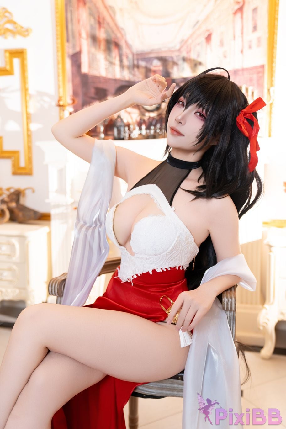 Cosplayer Second Assistant Nisa azur lane Dafeng vow dress PixiBB.COM 023