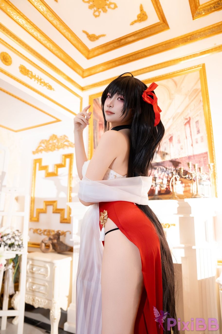 Cosplayer Second Assistant Nisa azur lane Dafeng vow dress PixiBB.COM 031