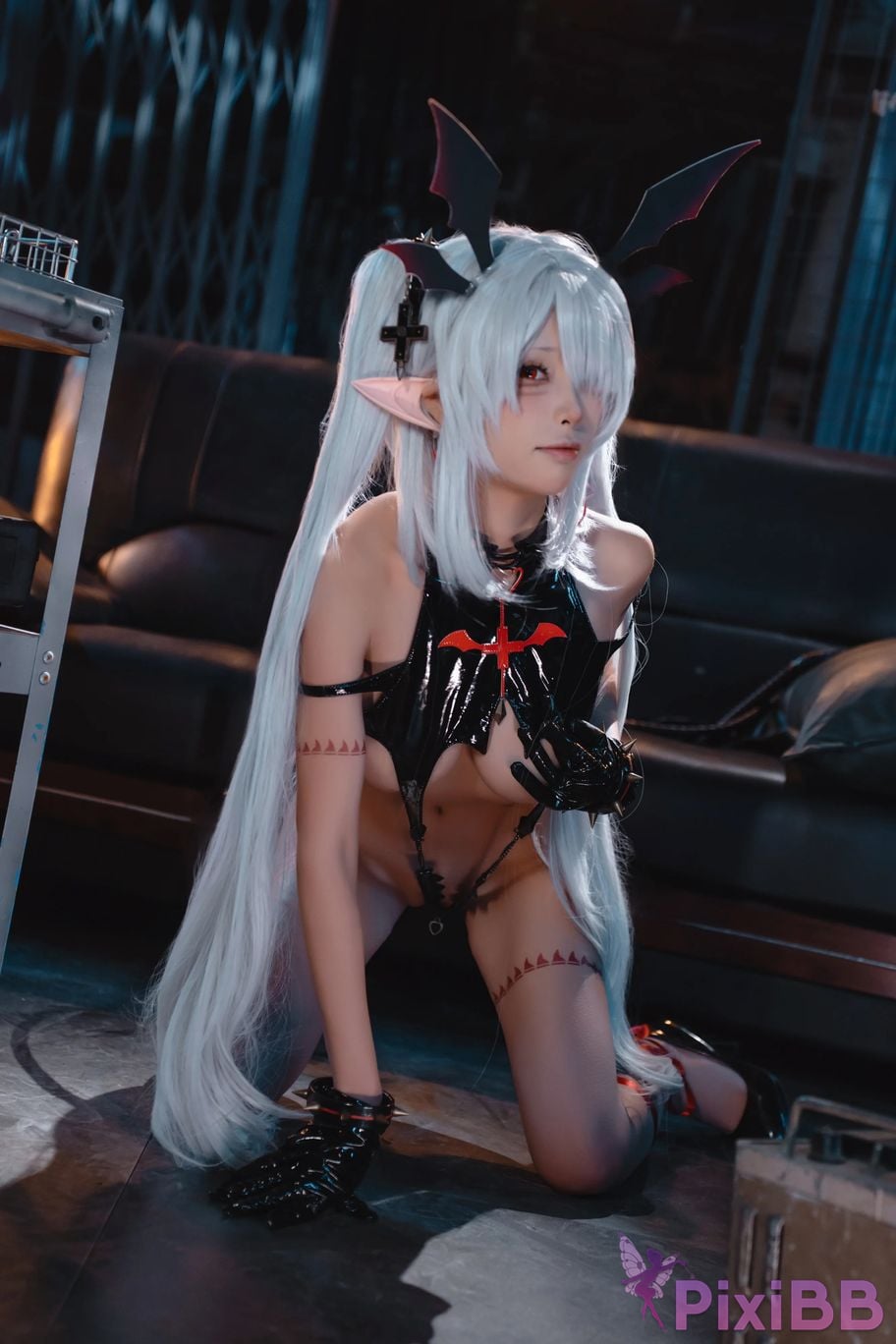 Cosplayer san wu ren xing Blue Archive Silver mirror Iori fanfic little devil PixiBB.COM 028