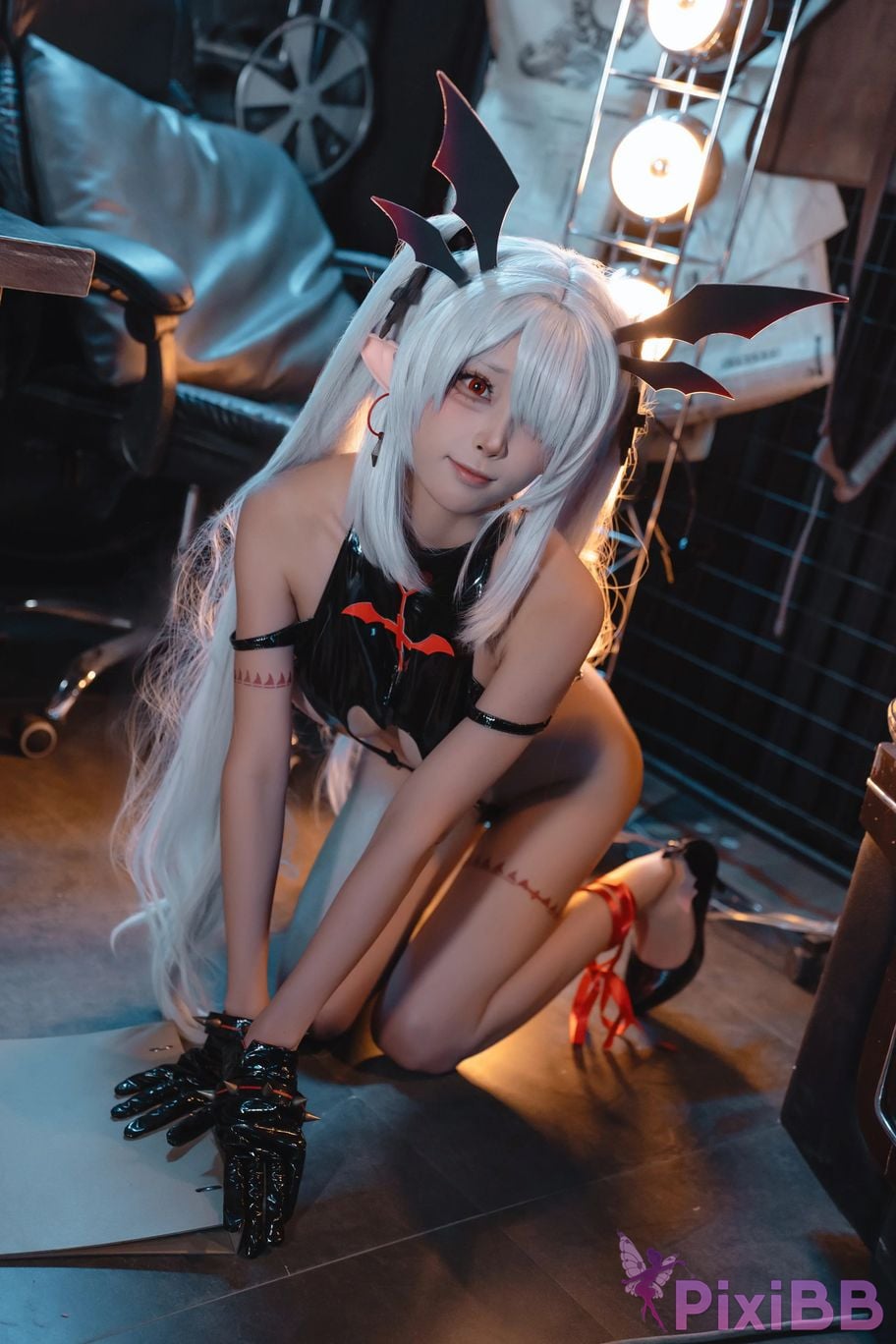 Cosplayer san wu ren xing Blue Archive Silver mirror Iori fanfic little devil PixiBB.COM 049