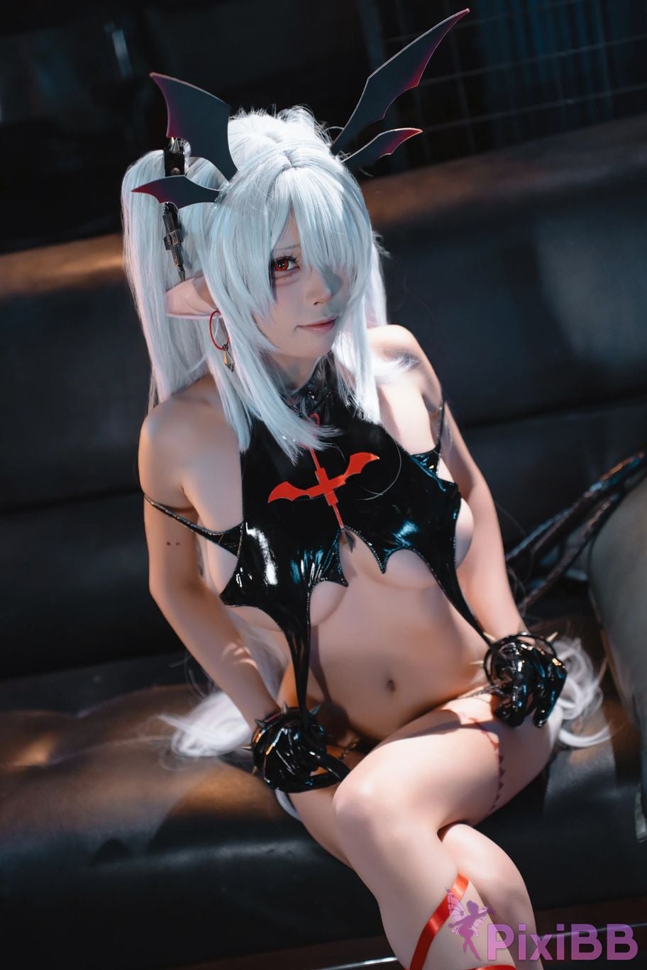 Cosplayer san wu ren xing Blue Archive Silver mirror Iori fanfic little devil PixiBB.COM 052