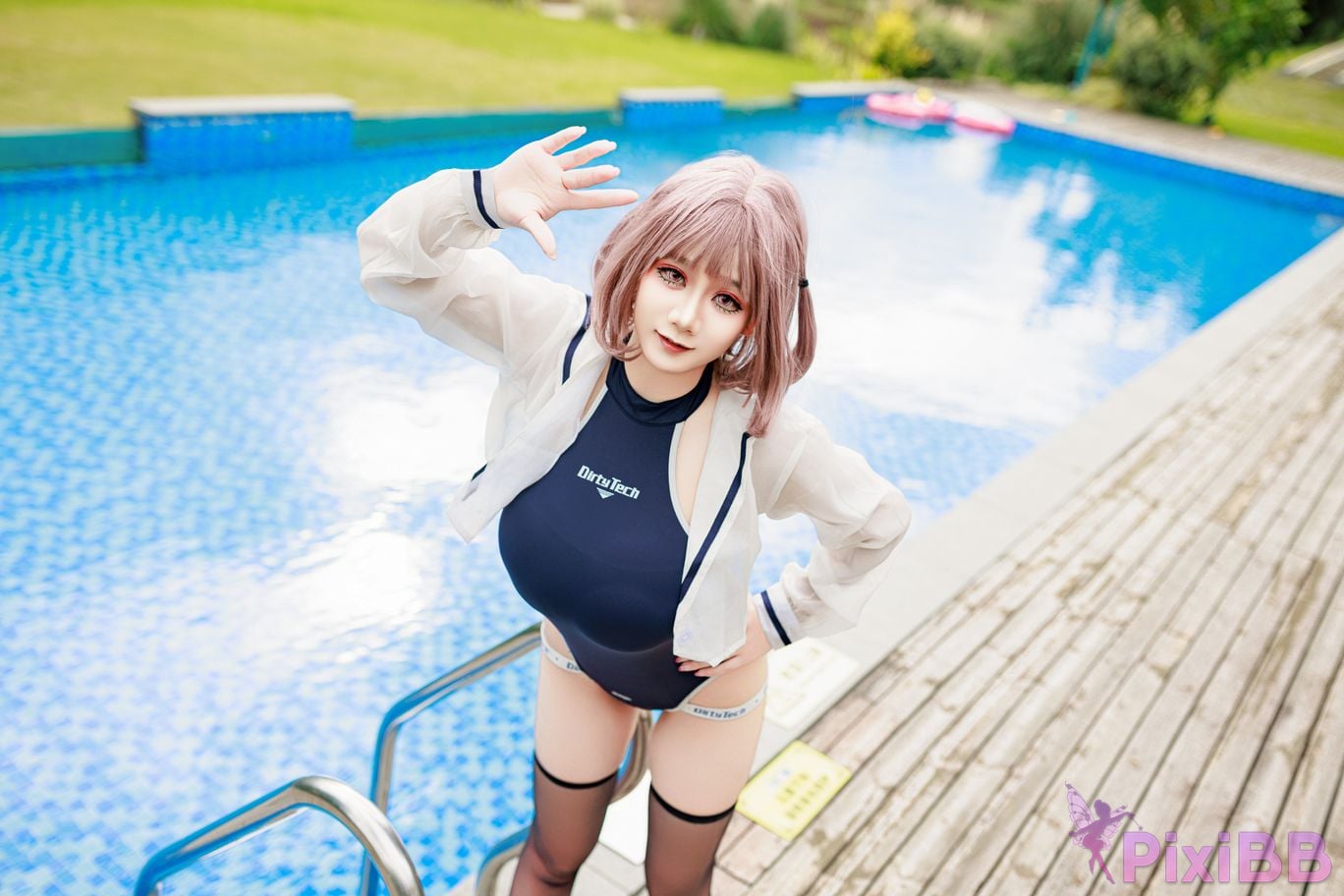 Cosplayer A Xuexue Midsummer swimming PixiBB.COM 002