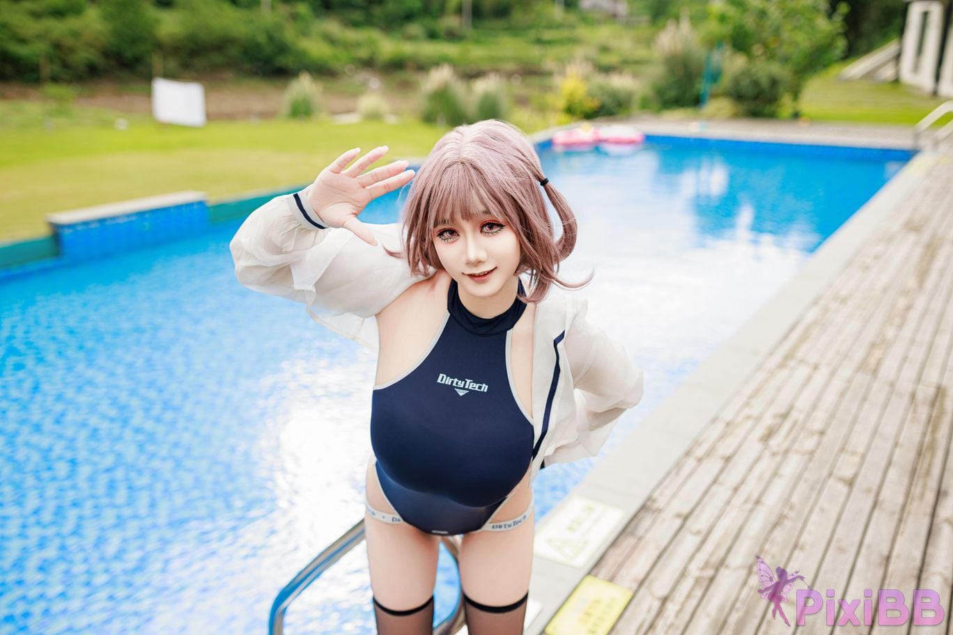 Cosplayer A Xuexue Midsummer swimming PixiBB.COM 003