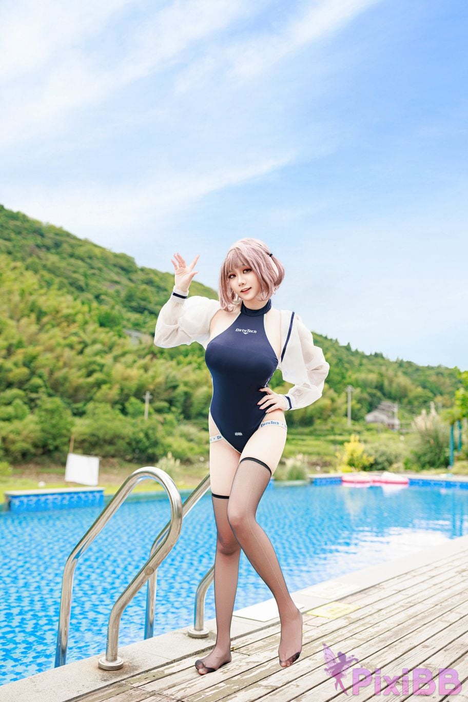 Cosplayer A Xuexue Midsummer swimming PixiBB.COM 005