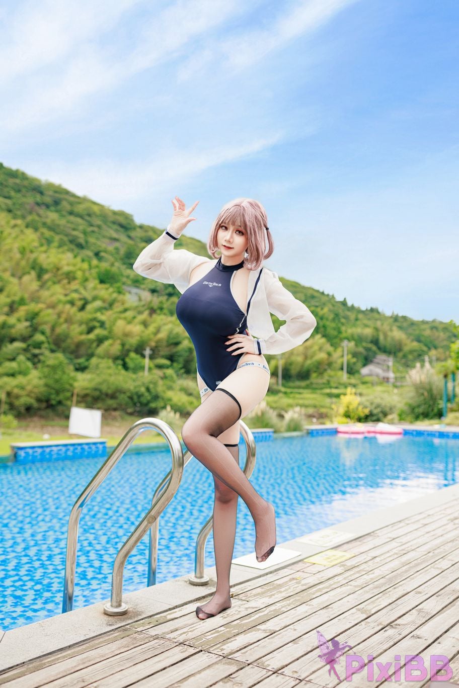 Cosplayer A Xuexue Midsummer swimming PixiBB.COM 006