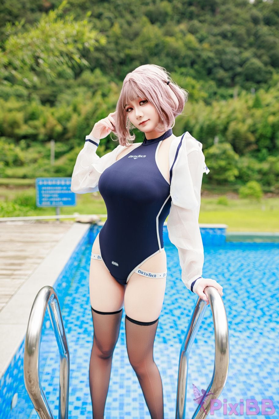 Cosplayer A Xuexue Midsummer swimming PixiBB.COM 008