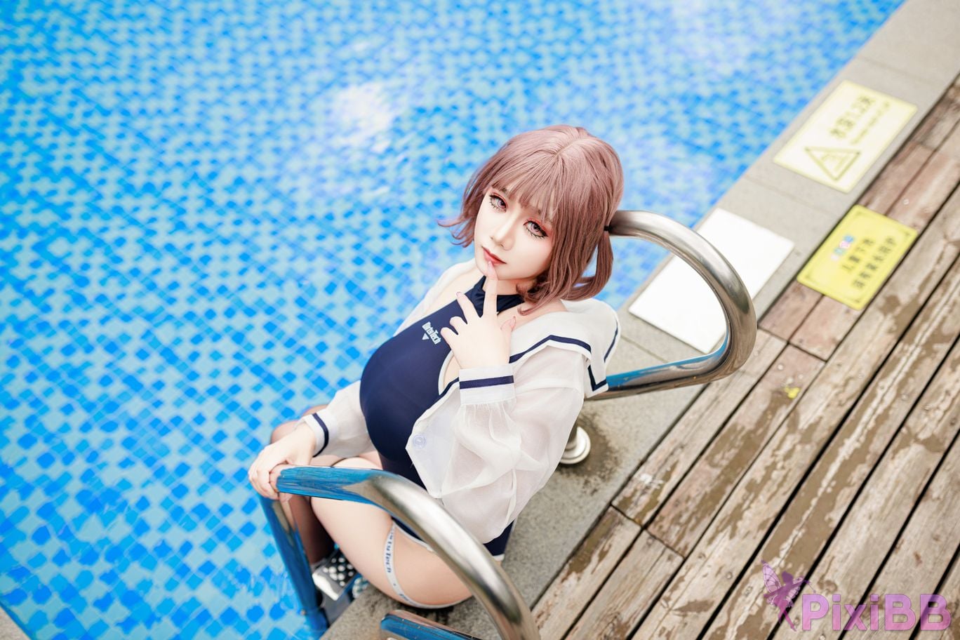 Cosplayer A Xuexue Midsummer swimming PixiBB.COM 012