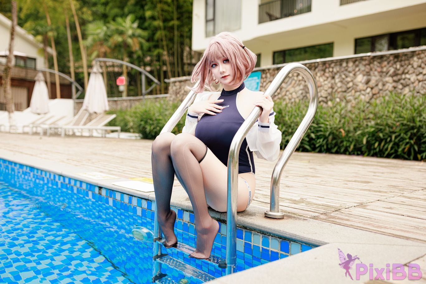 Cosplayer A Xuexue Midsummer swimming PixiBB.COM 014