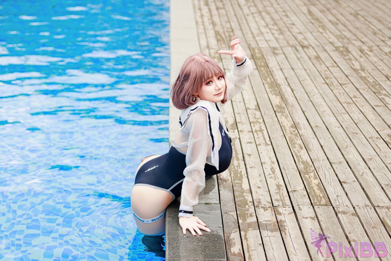 Cosplayer A Xuexue Midsummer swimming PixiBB.COM 025