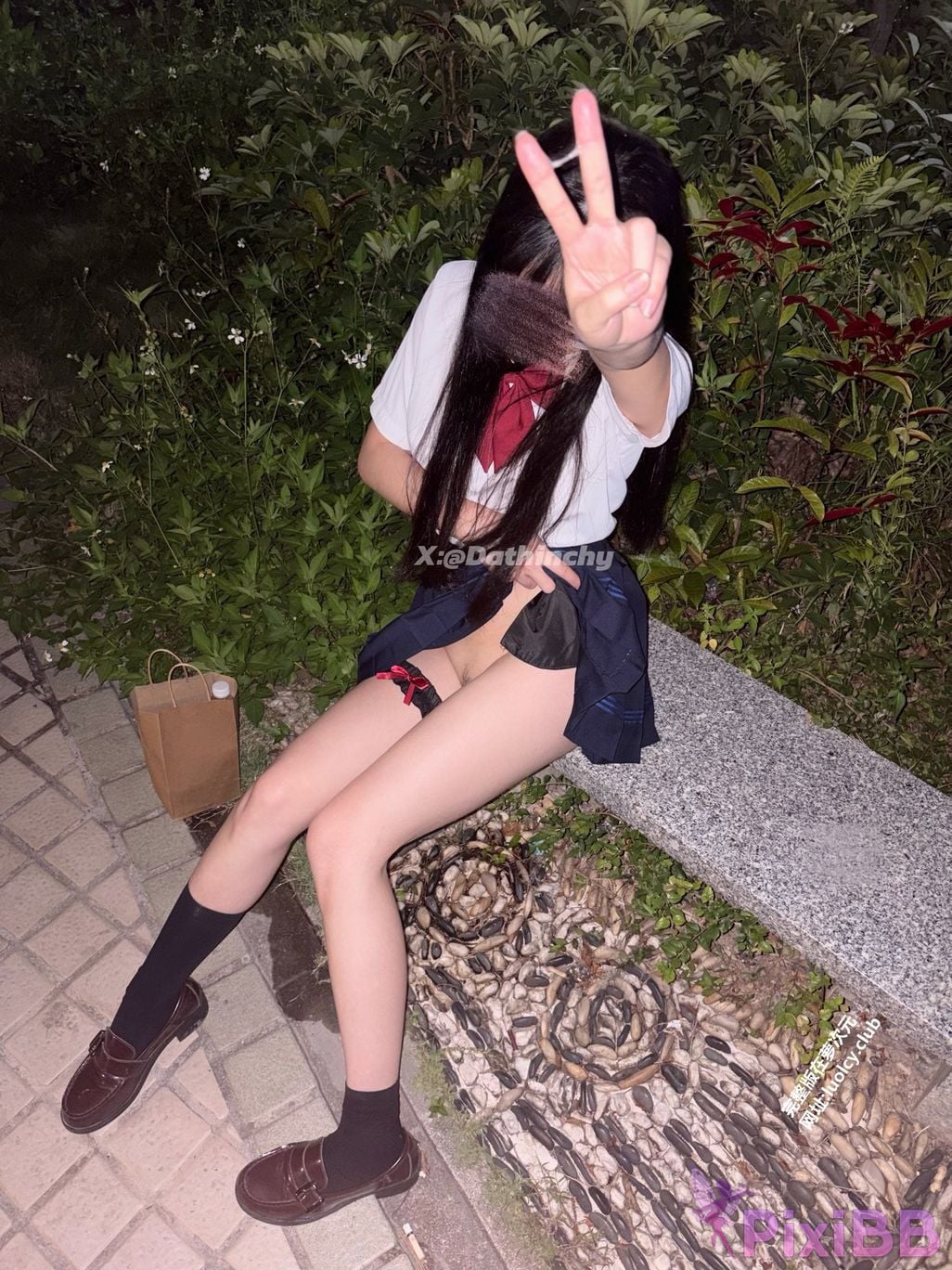 OtherXXX Dathinchy White Tiger Breasts Loli Outdoor Exposed Welfare Subscription PixiBB.COM 032