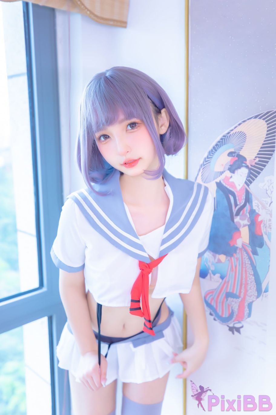 Coser Kagurazaka mafuyu Vol.100 JK PixiBB.COM 003