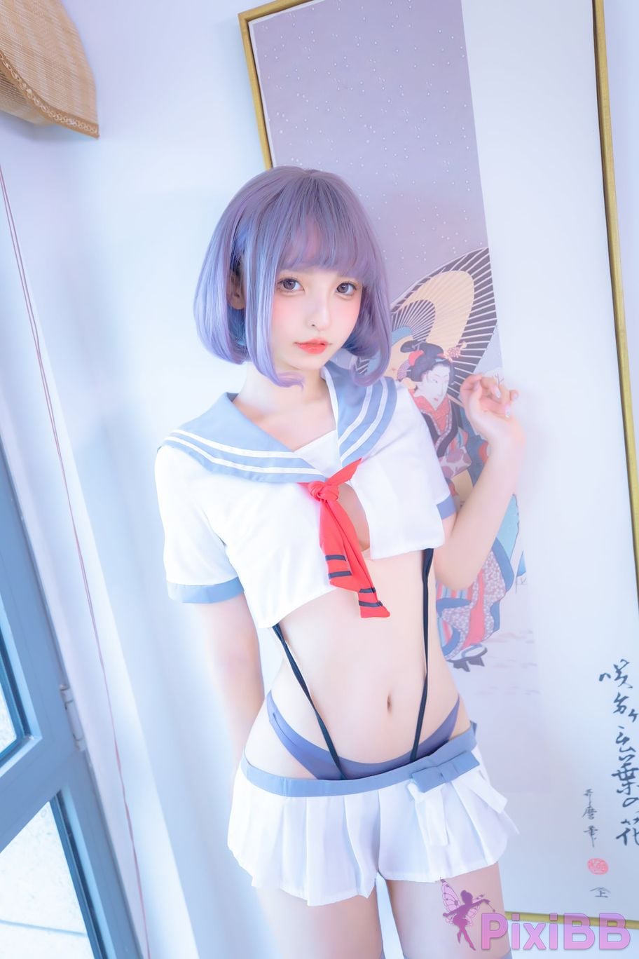 Coser Kagurazaka mafuyu Vol.100 JK PixiBB.COM 005