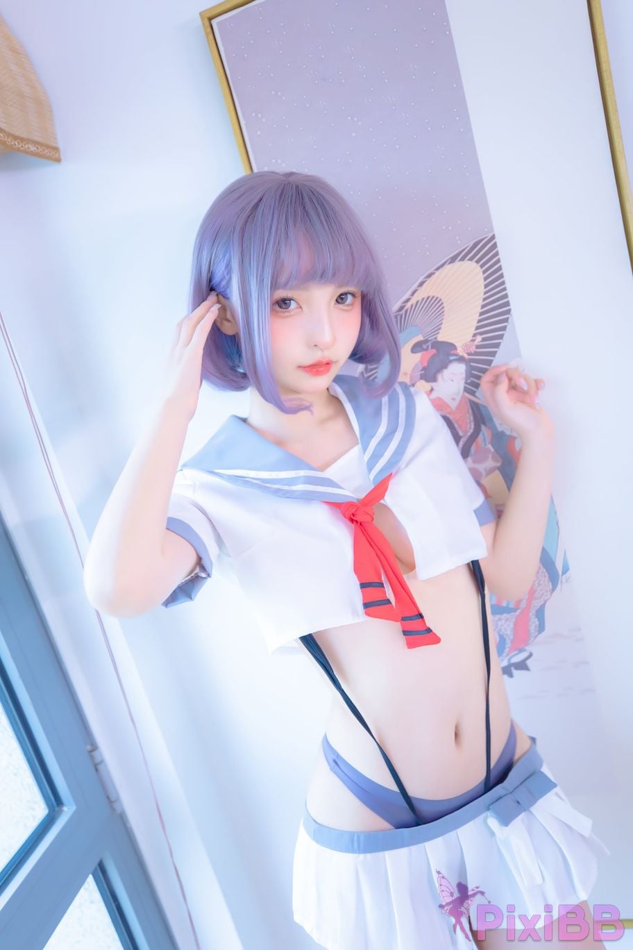 Coser Kagurazaka mafuyu Vol.100 JK PixiBB.COM 006