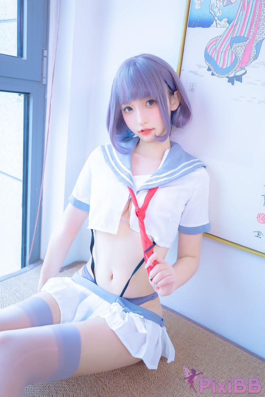 Coser Kagurazaka mafuyu Vol.100 JK PixiBB.COM 009