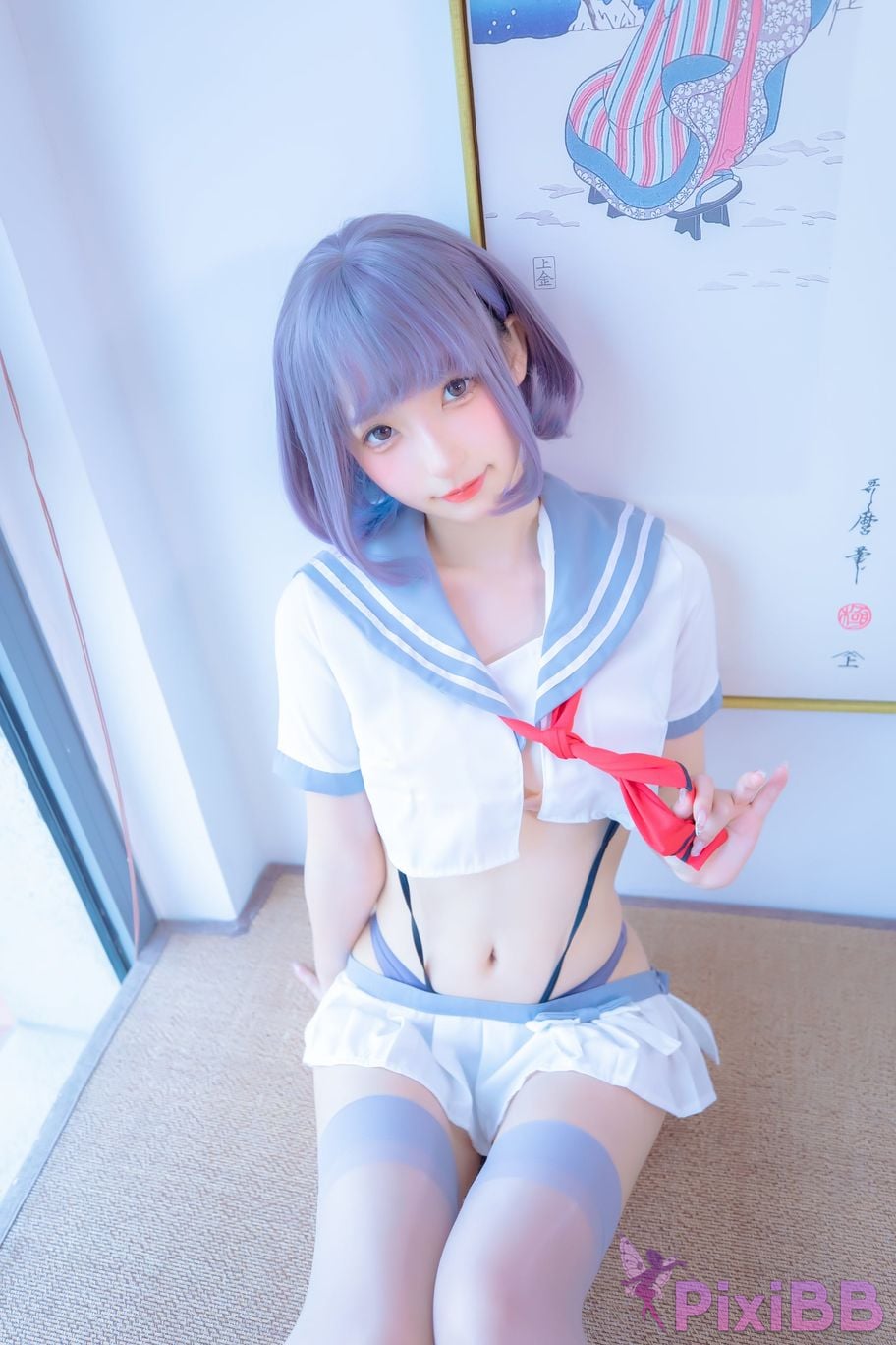 Coser Kagurazaka mafuyu Vol.100 JK PixiBB.COM 010