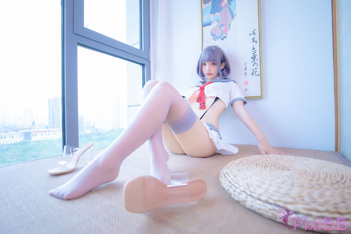 Coser Kagurazaka mafuyu Vol.100 JK PixiBB.COM 051