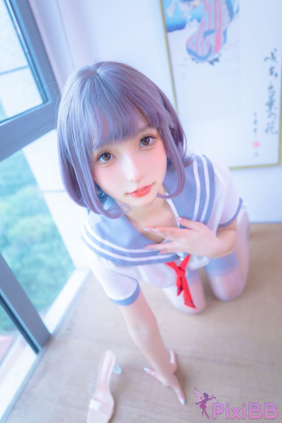 Coser Kagurazaka mafuyu Vol.100 JK PixiBB.COM 058
