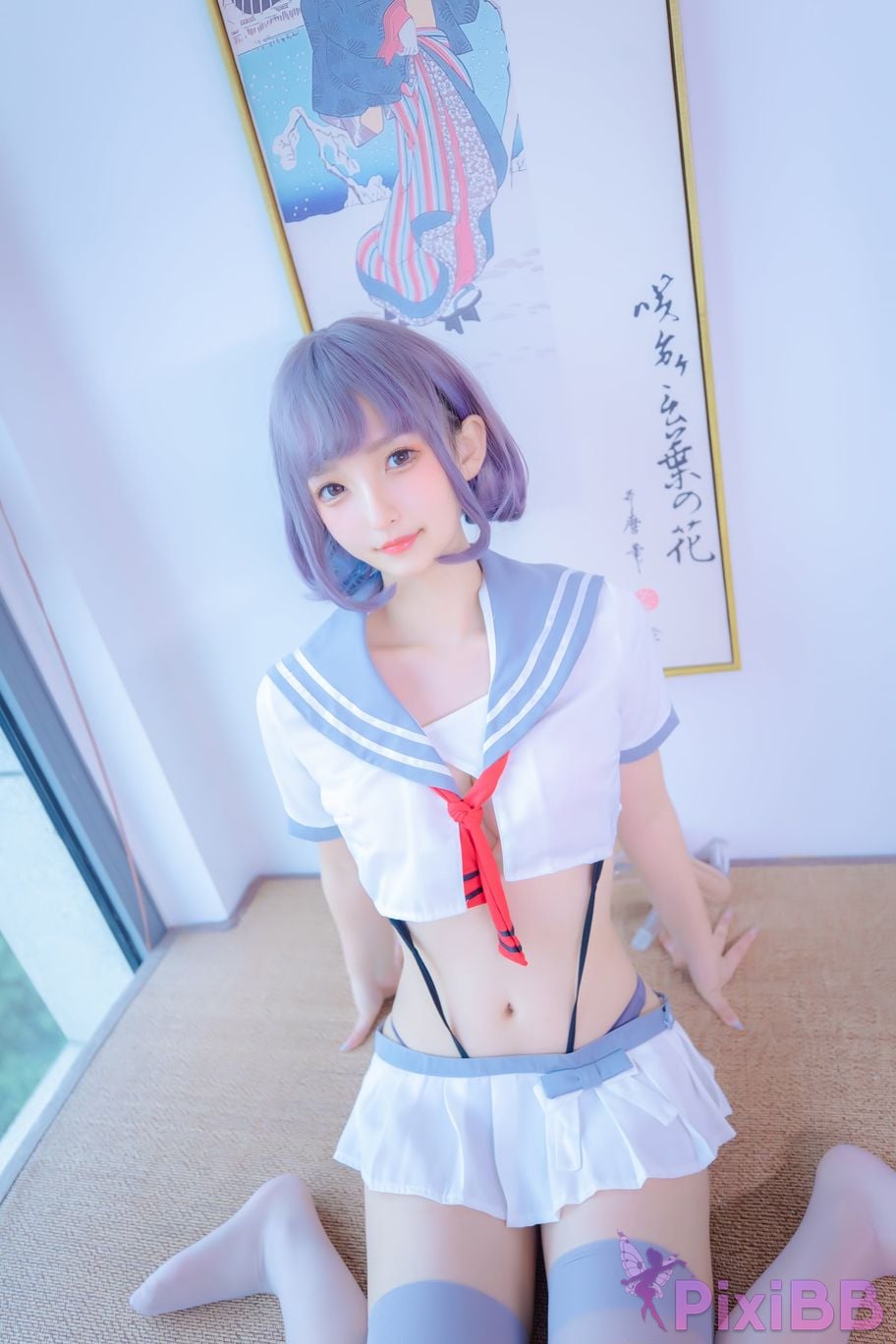 Coser Kagurazaka mafuyu Vol.100 JK PixiBB.COM 061