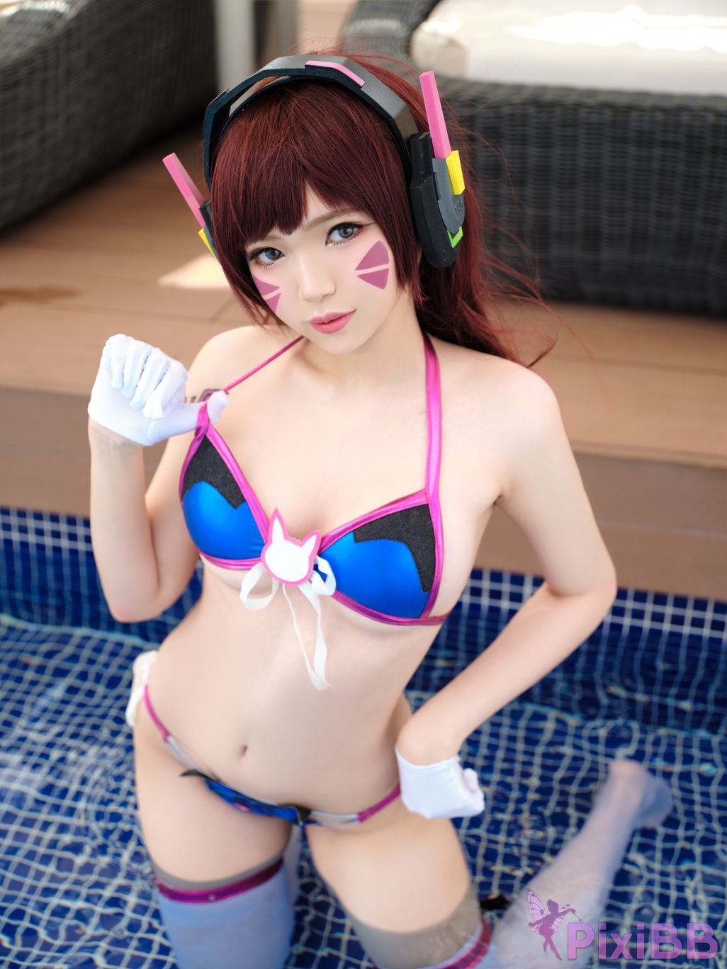 Coser ZinieQ Overwatch DVA Swimsuit PixiBB.COM 007