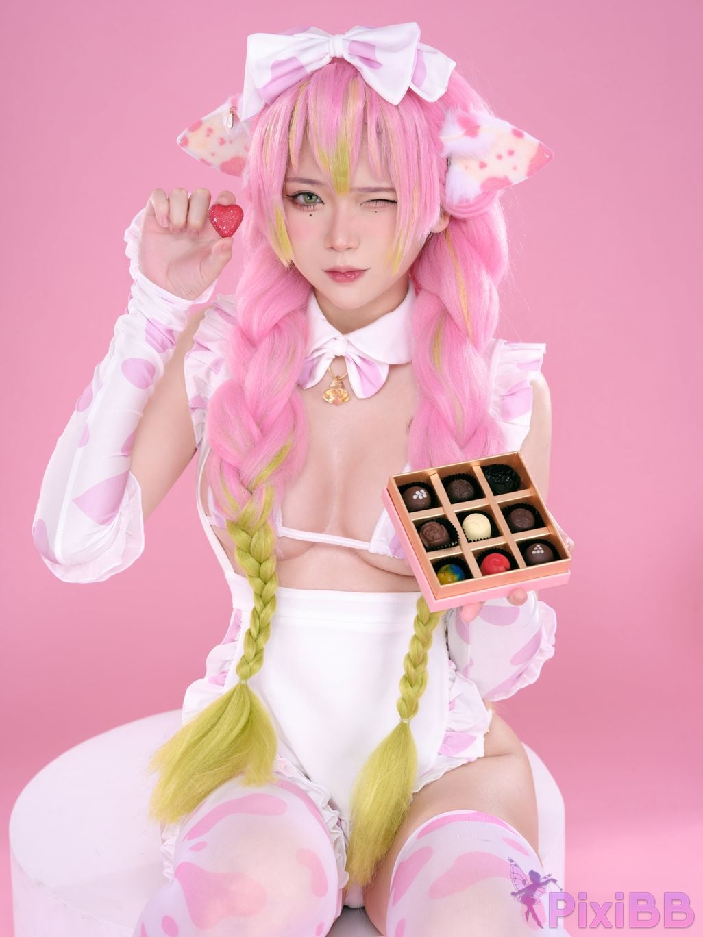 Coser ZinieQ Demon Slayer Mitsuri Kanroji Valentine PixiBB.COM 011