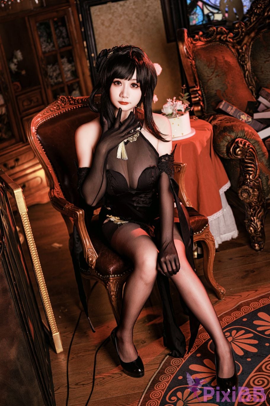 Cosplayer A Xuexue Zhenhai cheongsam PixiBB.COM 007