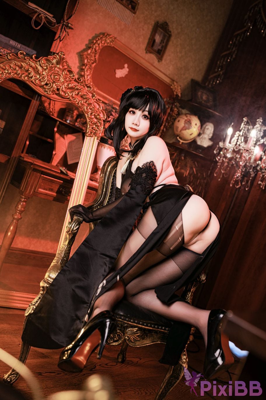 Cosplayer A Xuexue Zhenhai cheongsam PixiBB.COM 031