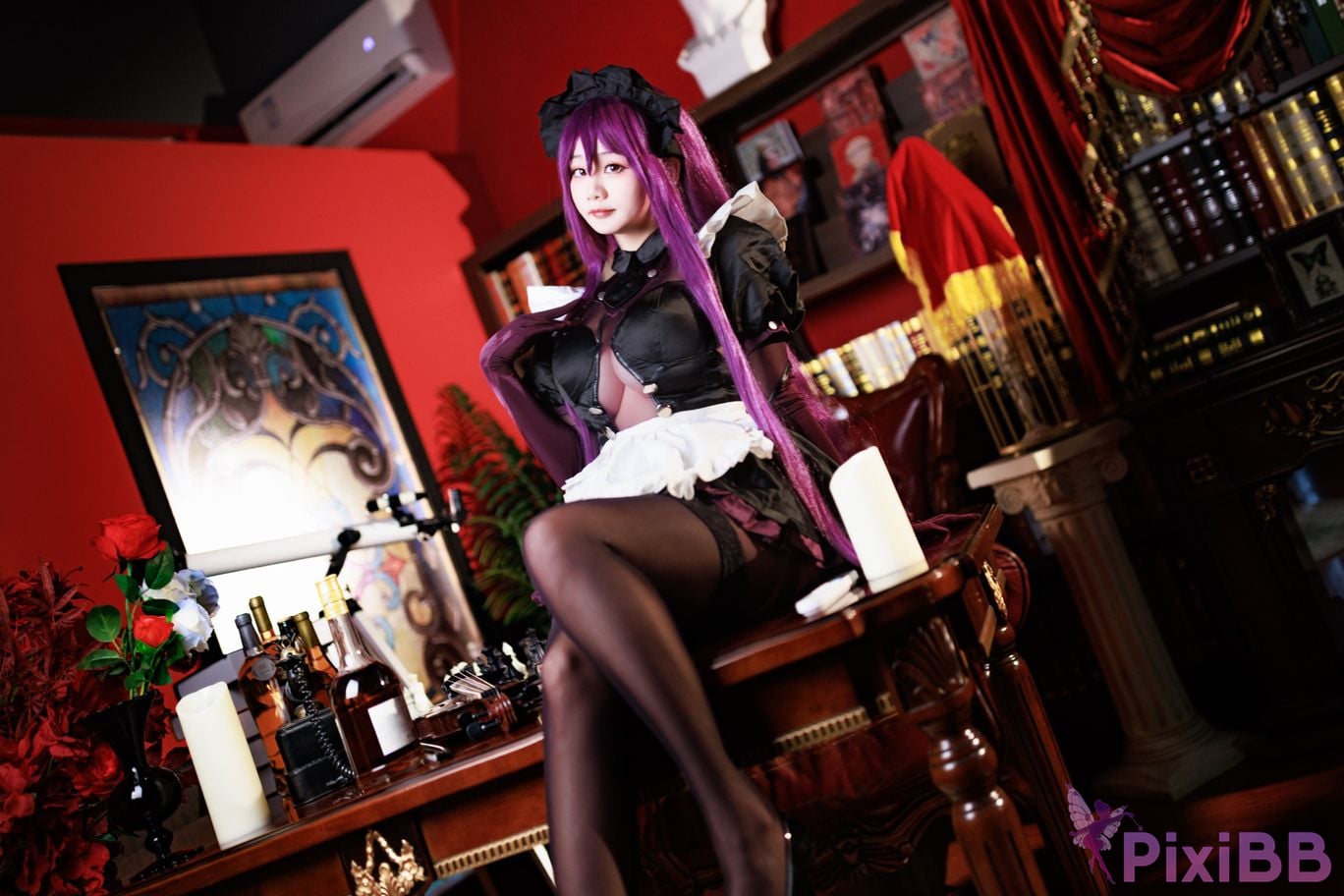 Cosplayer A Xuexue master craftsman maid PixiBB.COM 001