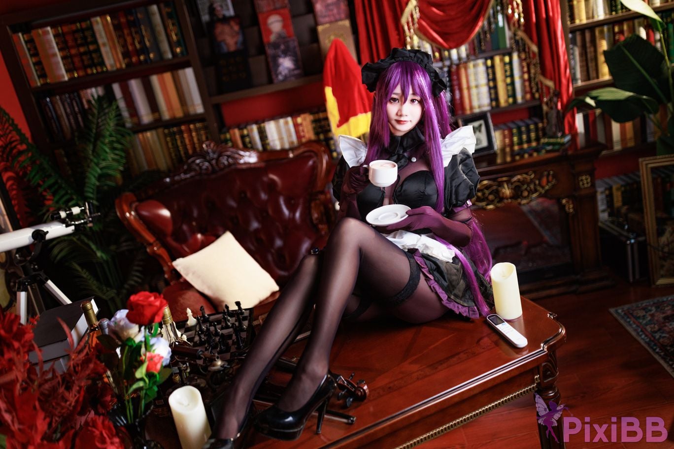 Cosplayer A Xuexue master craftsman maid PixiBB.COM 003