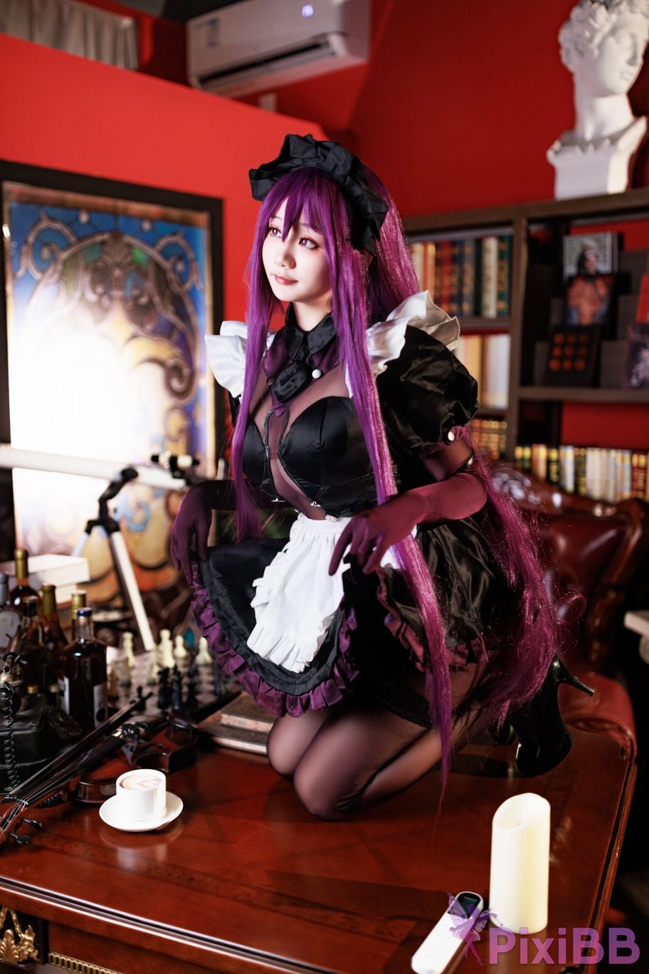Cosplayer A Xuexue master craftsman maid PixiBB.COM 011